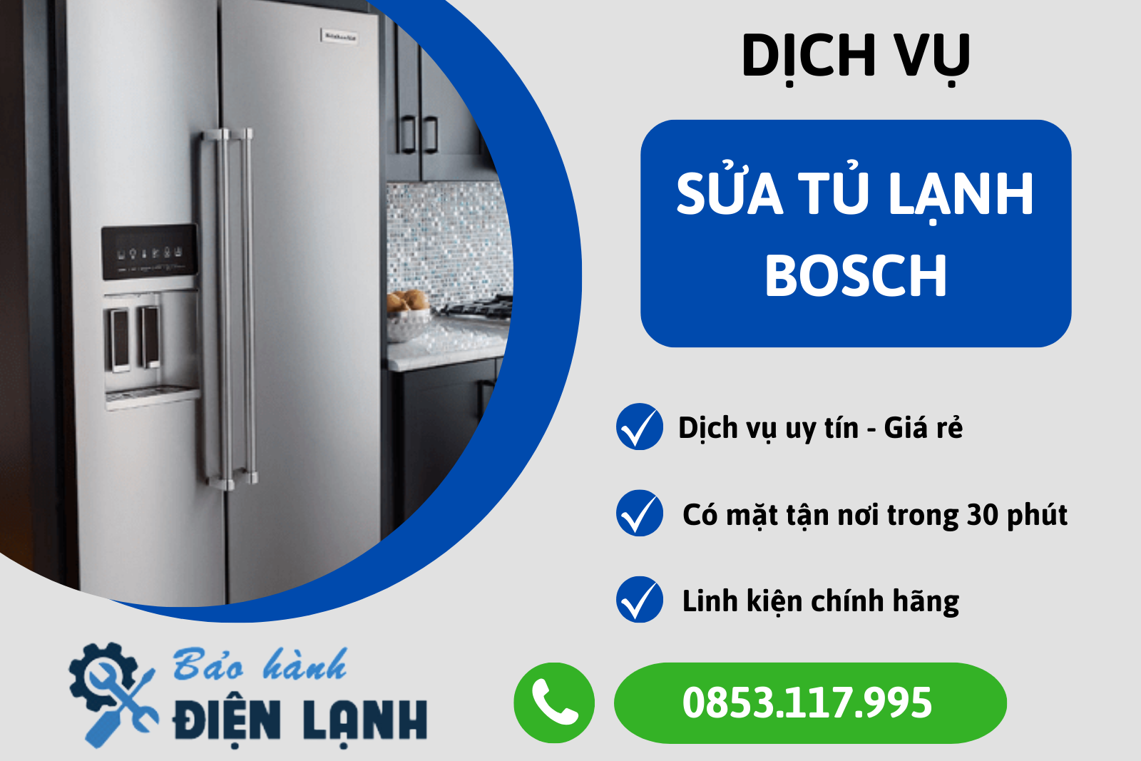 Dịch vụ sửa chữa tủ lạnh bosch tại Hà Nội